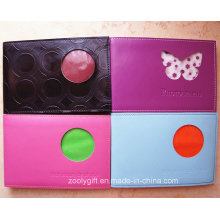 Wholesale Small PU Leather Albums with Die-Cut Window Mini Promotional Gift Albums